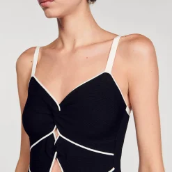 Sandro Paris Tops & Camisas<Body De Punto Bicolor