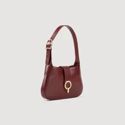 Sandro Paris Bolsos De Hombro<Bolso Baguette De Piel Certificada