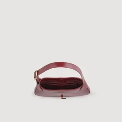 Sandro Paris Bolsos De Hombro<Bolso Baguette De Piel Certificada