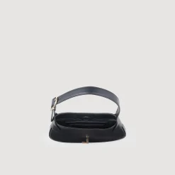Sandro Paris Bolsos De Hombro<Bolso Baguette De Piel Certificada
