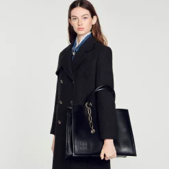 Sandro Paris Bolsos Tote<Bolso Cabas Piel Curtiduria Certificada