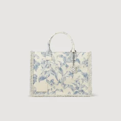 Sandro Paris Bolsos Tote<Bolso Kasbah De Toile De Jouy