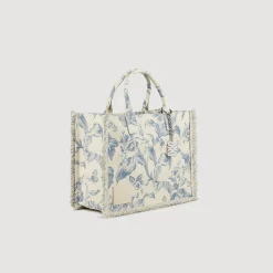 Sandro Paris Bolsos Tote<Bolso Kasbah De Toile De Jouy