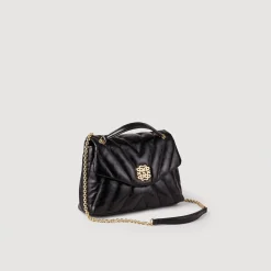 Sandro Paris Bolsos De Hombro<Bolso Mila De Piel Acolchada