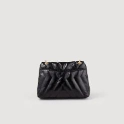 Sandro Paris Bolsos De Hombro<Bolso Mila De Piel Acolchada