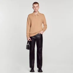 Sandro Paris Minibolsos<Bolso Pequeno De Cuero Saffiano