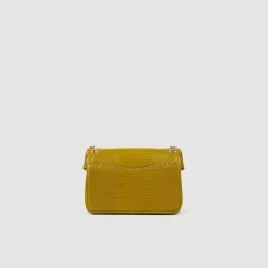 Sandro Paris Bolsos De Hombro<Bolso Pequeno Yza De Piel Efecto Lagarto