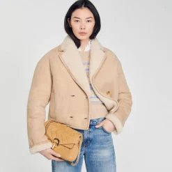 Sandro Paris Bolsos De Hombro<Bolso Yza De Ante