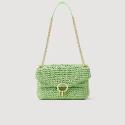 Sandro Paris Bolsos De Hombro<Bolso Yza De Rafia