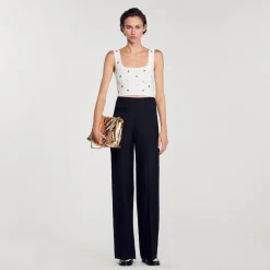 Sandro Paris Conjuntos<Bralette De Punto Con Colgantes