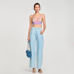 Sandro Paris Tops & Camisas<Bralette Estampado