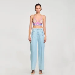 Sandro Paris Tops & Camisas<Bralette Estampado