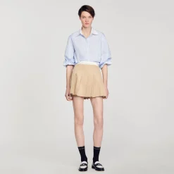 Sandro Paris Tops & Camisas<Camisa A Rayas Con Brillantes