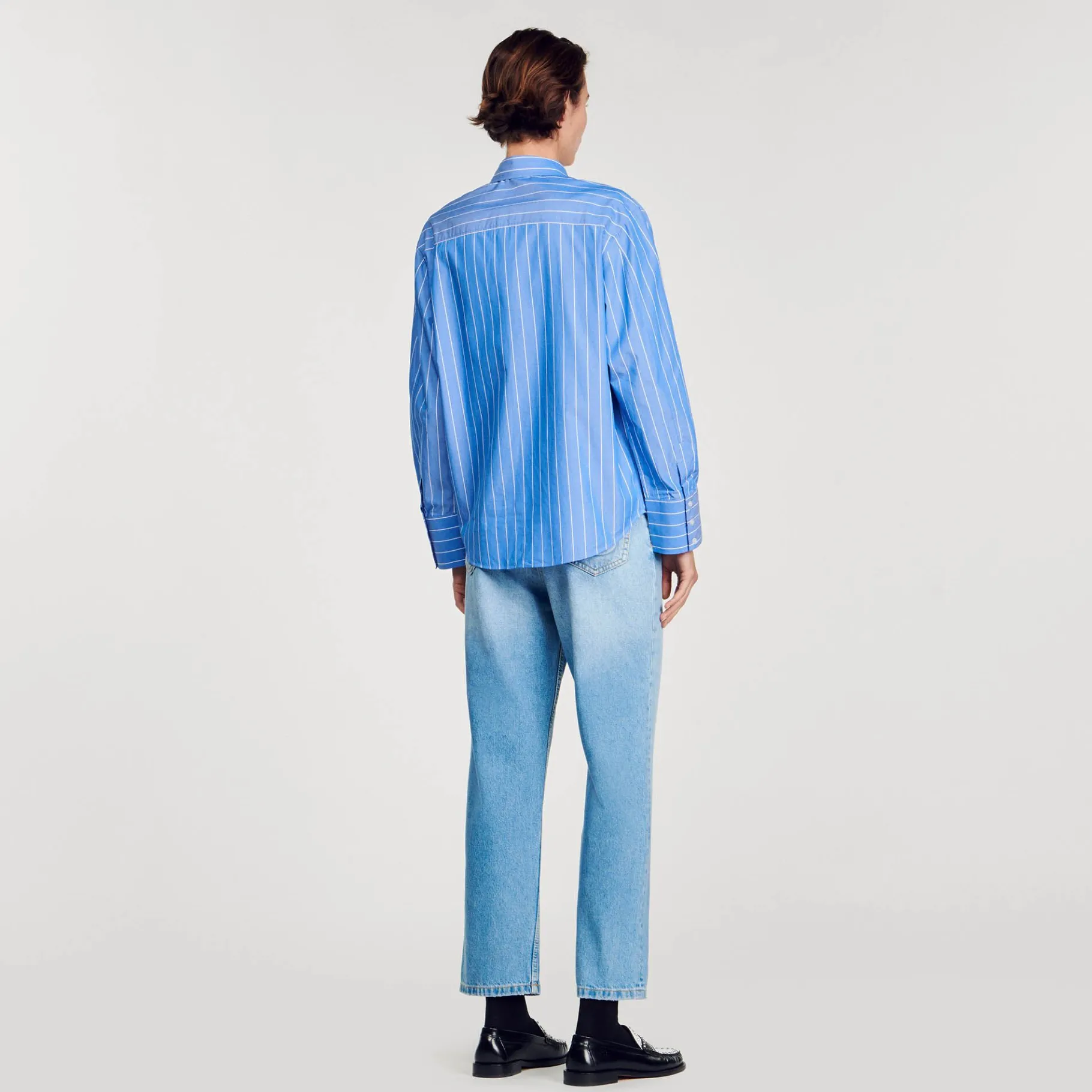 Sandro Paris Tops & Camisas<Camisa A Rayas Y Corazon De Brillantes