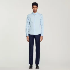 Sandro Paris Camisas<Camisa Ajustada De Algodon Stretch