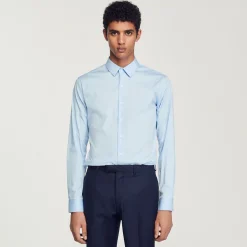 Sandro Paris Camisas<Camisa Ajustada De Algodon Stretch