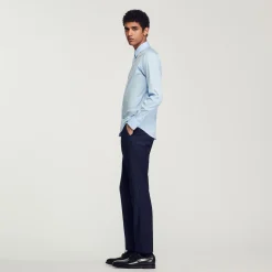 Sandro Paris Camisas<Camisa Ajustada De Algodon Stretch