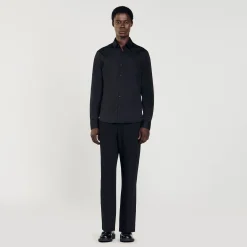 Sandro Paris Camisas<Camisa Ajustada De Algodon Stretch
