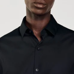 Sandro Paris Camisas<Camisa Ajustada De Algodon Stretch