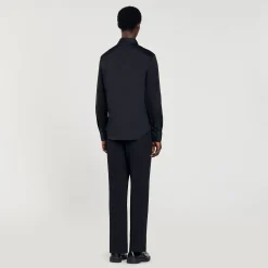 Sandro Paris Camisas<Camisa Ajustada De Algodon Stretch