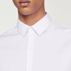 Sandro Paris Camisas<Camisa Ajustada De Algodon Stretch