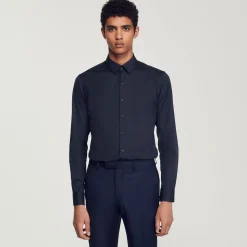 Sandro Paris Camisas<Camisa Ajustada De Algodon Stretch