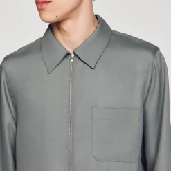 Sandro Paris Camisas<Camisa Con Cremallera