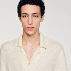 Sandro Paris Camisas<Camisa Con Cuello Italiano