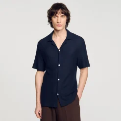 Sandro Paris Camisas<Camisa Con Cuello Italiano
