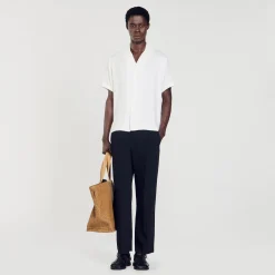 Sandro Paris Camisas<Camisa Con Cuello Italiano