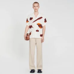 Sandro Paris Camisas<Camisa Con Estampado De Moluscos