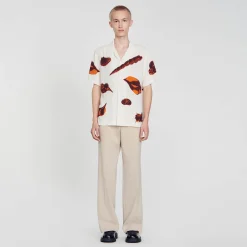 Sandro Paris Camisas<Camisa Con Estampado De Moluscos