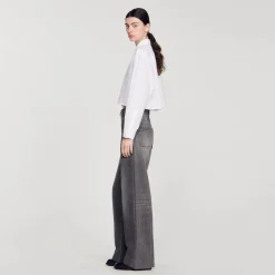 Sandro Paris Tops & Camisas<Camisa Corta De Popelina