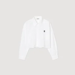 Sandro Paris Tops & Camisas<Camisa Corta De Popelina