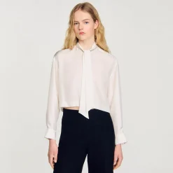 Sandro Paris Tops & Camisas<Camisa Corta De Seda