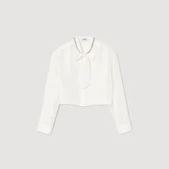 Sandro Paris Tops & Camisas<Camisa Corta De Seda