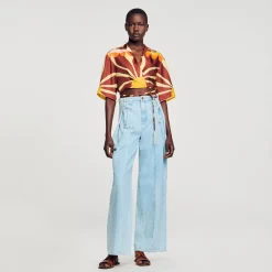 Sandro Paris Conjuntos<Camisa Corta Estampada