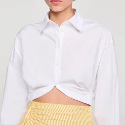 Sandro Paris Tops & Camisas<Camisa Corta Retorcida