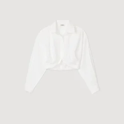 Sandro Paris Tops & Camisas<Camisa Corta Retorcida