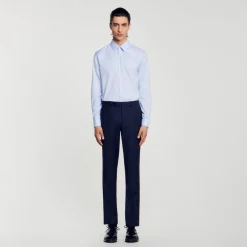 Sandro Paris Camisas<Camisa De Algodon De Corte Clasico