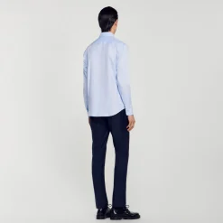 Sandro Paris Camisas<Camisa De Algodon De Corte Clasico