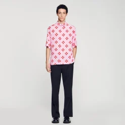 Sandro Paris Camisas<Camisa De Manga Corta Cross Flower