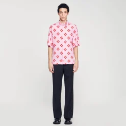 Sandro Paris Camisas<Camisa De Manga Corta Cross Flower