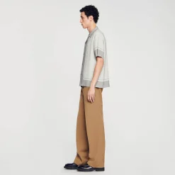 Sandro Paris Camisas<Camisa Estampada De Manga Corta