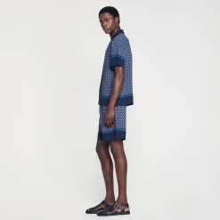 Sandro Paris Camisas<Camisa Estampada De Manga Corta