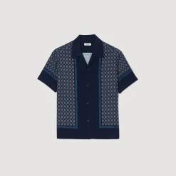 Sandro Paris Camisas<Camisa Estampada De Manga Corta