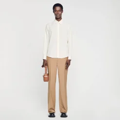 Sandro Paris Camisas<Camisa Fluida Plisada