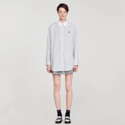 Sandro Paris Tops & Camisas<Camisa Oversize De Rayas