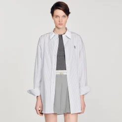 Sandro Paris Tops & Camisas<Camisa Oversize De Rayas