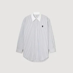 Sandro Paris Tops & Camisas<Camisa Oversize De Rayas